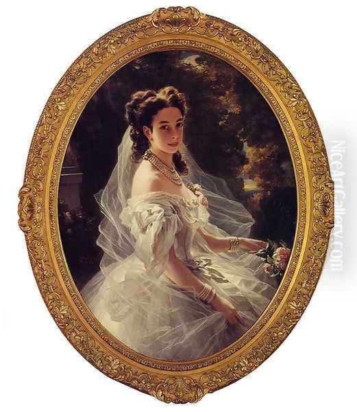 Pauline Sandor, Princess Metternich Oil Painting by Franz Xavier Winterhalter