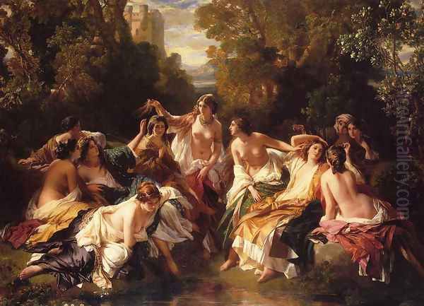 Florinda Oil Painting by Franz Xavier Winterhalter