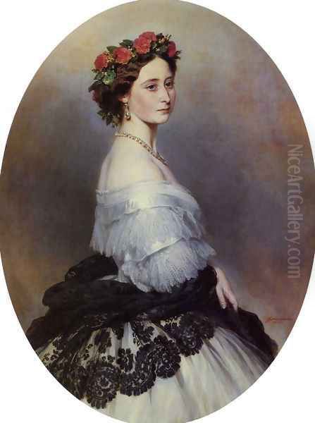 Princess Alice Oil Painting by Franz Xavier Winterhalter