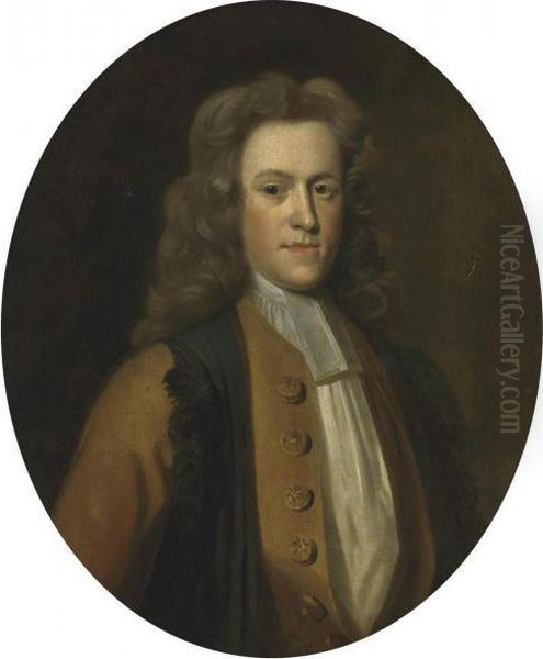 Portrait Of A Gentleman Oil Painting by Johann Closterman