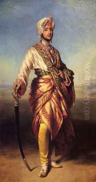 The Maharajah Duleep Singh Oil Painting by Franz Xavier Winterhalter