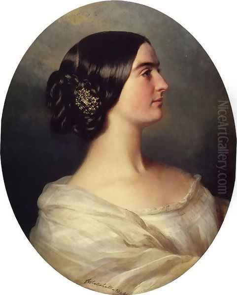 Charlotte Stuart, Viscountess Canning Oil Painting by Franz Xavier Winterhalter