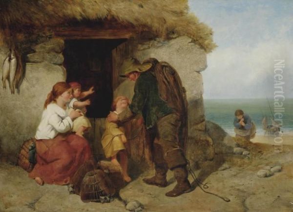 The Fisherman's Return Oil Painting by William Collins