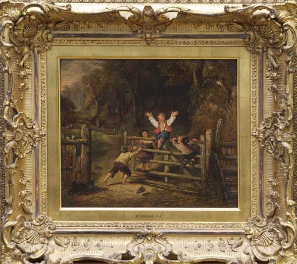 Woodland Scene Oil Painting by William Collins