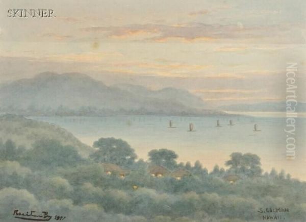 Rsaitan Bay Oil Painting by Samuel Colman