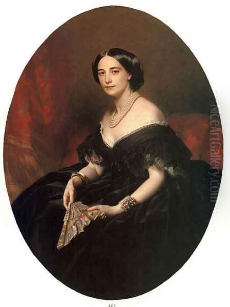 Portrait of a Lady I Oil Painting by Franz Xavier Winterhalter