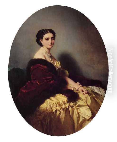 Madame Sofya Petrovna Naryschkina Oil Painting by Franz Xavier Winterhalter