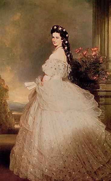 Elizabeth Oil Painting by Franz Xavier Winterhalter