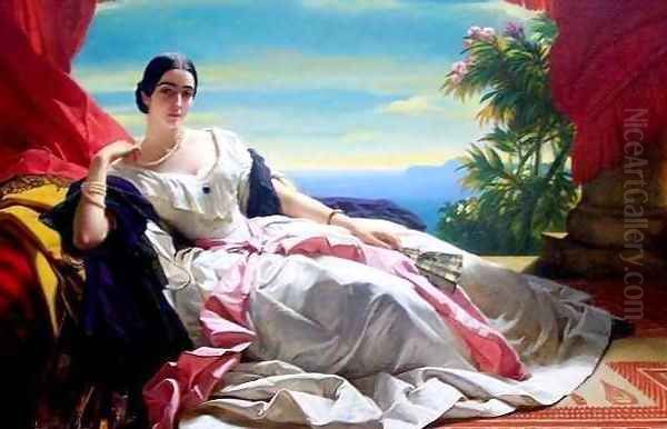 Leonilla Princess of Sayn Wittgenstein Oil Painting by Franz Xavier Winterhalter