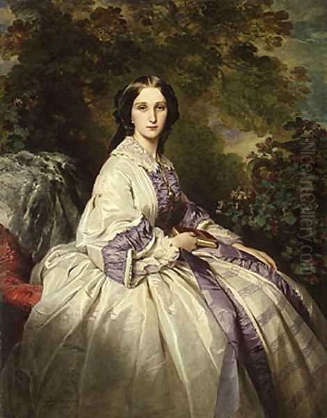 Countess Alexander Nikolaevitch Lamsdorff Oil Painting by Franz Xavier Winterhalter