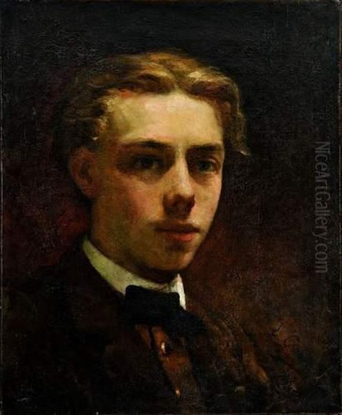 Portrait De Jeune Homme Oil Painting by Leon Francois Comerre