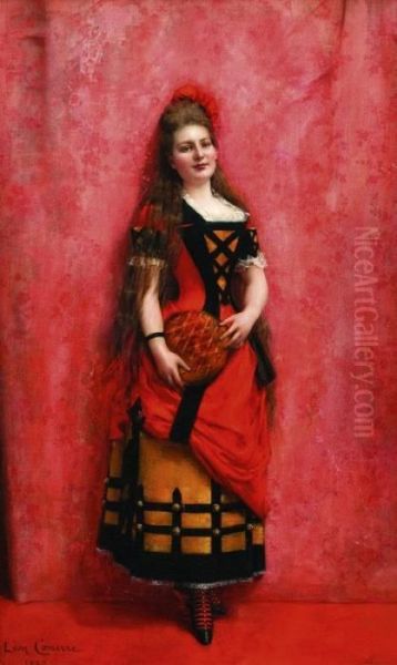 Mme La Comtesse De Fels Oil Painting by Leon Francois Comerre