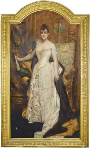 Madame Moreau De La Tour Oil Painting by Leon Francois Comerre