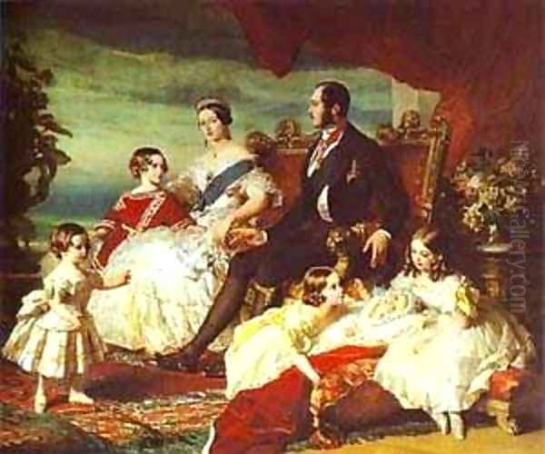 The Family Of Queen Victoria 1846 Oil Painting by Franz Xavier Winterhalter