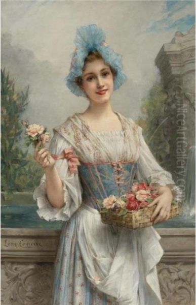 The Flower Seller Oil Painting by Leon Francois Comerre