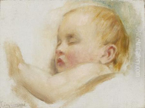 Etude D'un Enfant Endormi Oil Painting by Leon Francois Comerre