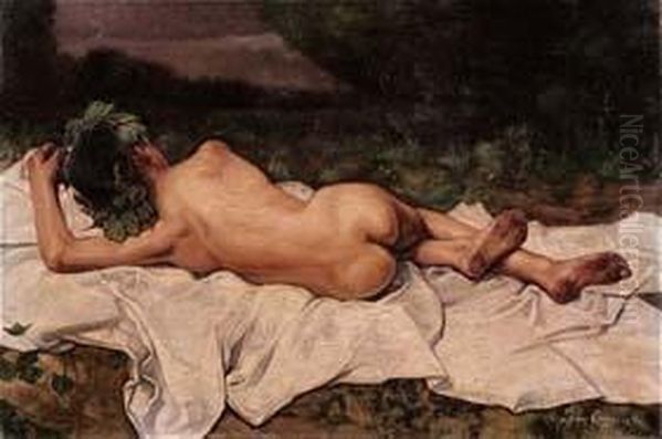 Nudo Femminile Oil Painting by Leon Francois Comerre