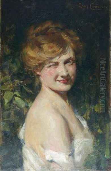 The Wink Oil Painting by Leon Francois Comerre