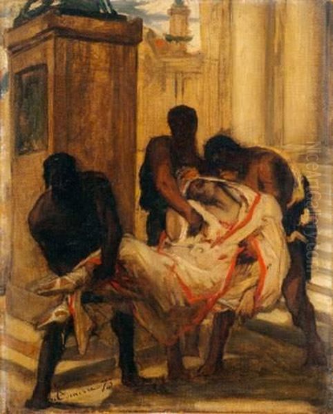 La Mort D'agrippine Oil Painting by Leon Francois Comerre