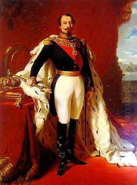 Emperor Napoleon III1852 Oil Painting by Franz Xavier Winterhalter