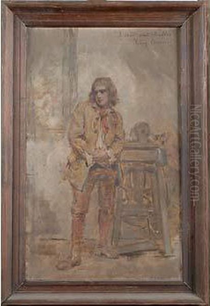 artisan Devant Son Etabli Oil Painting by Leon Francois Comerre