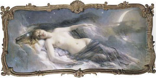 Luna Oil Painting by Leon Francois Comerre