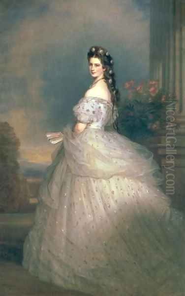 Elizabeth of Bavaria Oil Painting by Franz Xavier Winterhalter