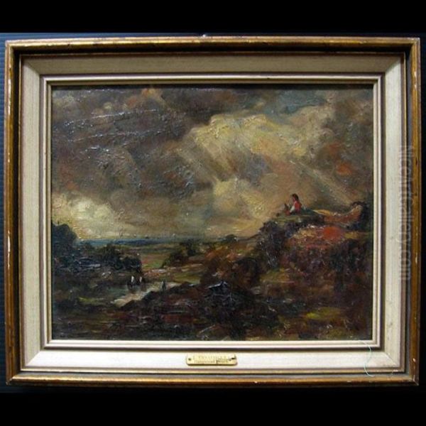 Hampstead Heath Oil Painting by John Constable