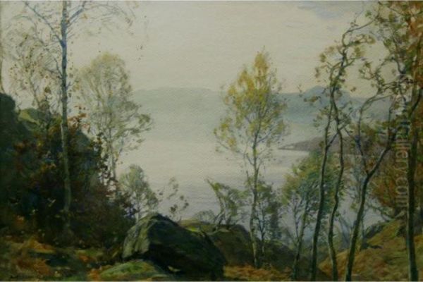 A Lakeland Scene Oil Painting by Alfred Heaton Cooper