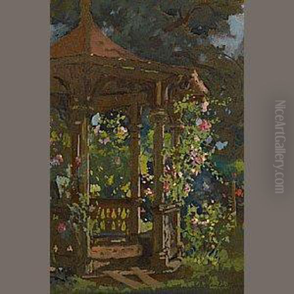 Summer Eve (the Gazebo) Oil Painting by Colin Campbell Cooper