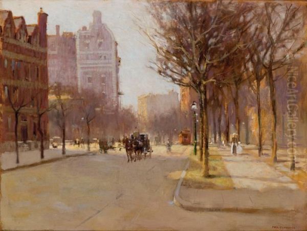 A Spring Day, New York Oil Painting by Paul Cornoyer