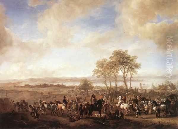 The Horse Fair Oil Painting by Philips Wouwerman