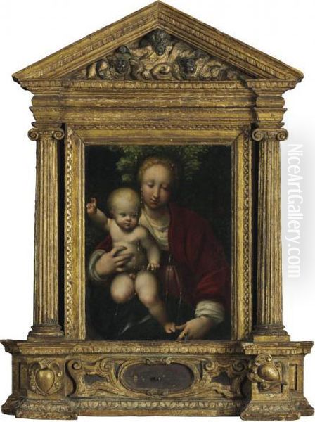 The Madonna And Child Oil Painting by Correggio, (Antonio Allegri)