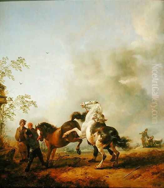 The Stallion Oil Painting by Philips Wouwerman