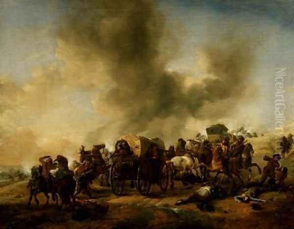 The Ambush Oil Painting by Philips Wouwerman