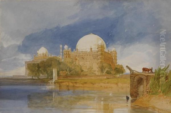 Sultan Mahamed Shah's Tomb, Bejapore, India Oil Painting by John Sell Cotman