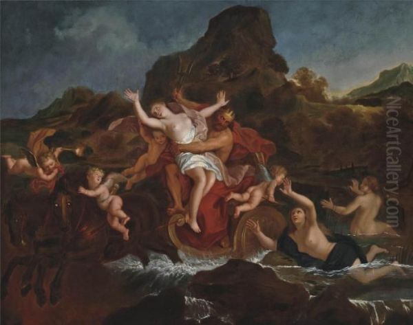 The Rape Of Persephone Oil Painting by Charles-Antoine Coypel