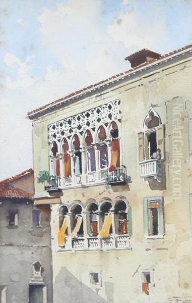 Scorcio Di Venezia Oil Painting by Aurelio Craffonara