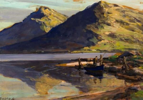 Leenane, Connemara Oil Painting by James Humbert Craig