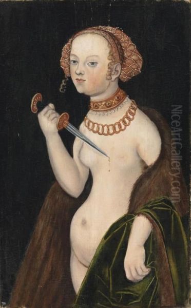 Lucretia Oil Painting by Lucas The Elder Cranach