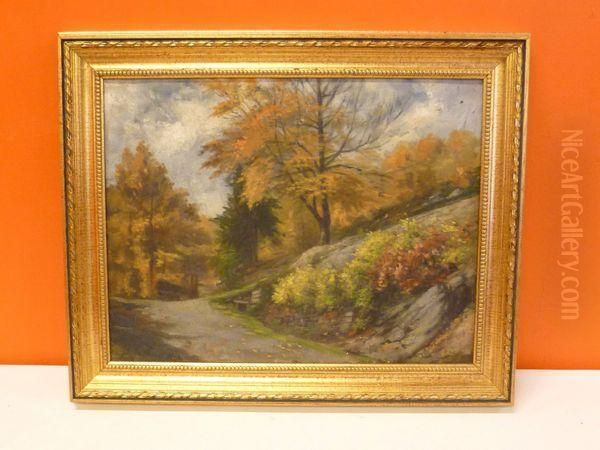 Paysage Oil Painting by Gerard Antoine Crehay