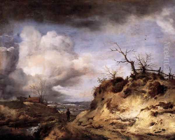 Path through the Dunes Oil Painting by Philips Wouwerman