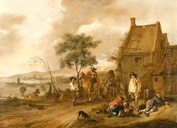 Untitled Oil Painting by Philips Wouwerman