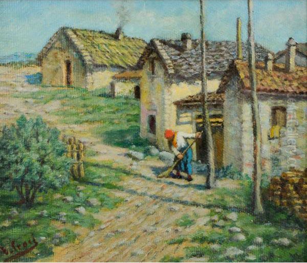 Casa In Carso Oil Painting by Ernesto Croci