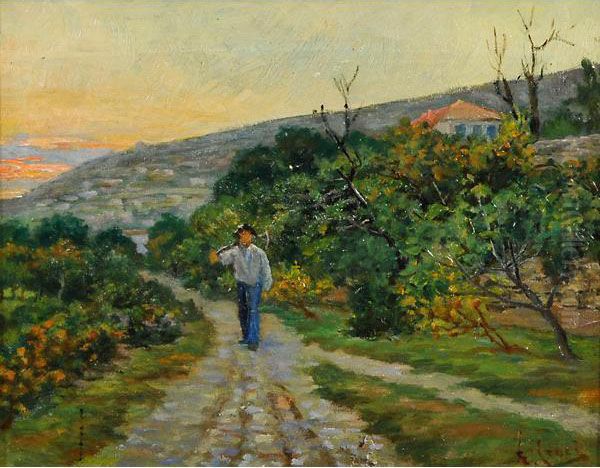 Val Rosandra Oil Painting by Ernesto Croci