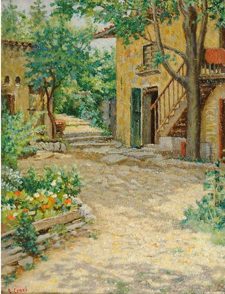 Cortile Carsico Oil Painting by Ernesto Croci