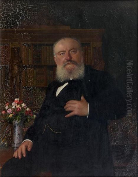 Portrait D'homme Oil Painting by Georges Croegaert