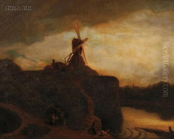 The Windmill Oil Painting by John Crome