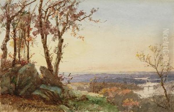 Panoramic Landscape, Sunset Oil Painting by Jasper Francis Cropsey