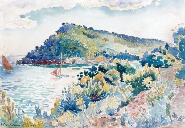 Etude Pour Le Cap Negre Oil Painting by Henri Edmond Cross